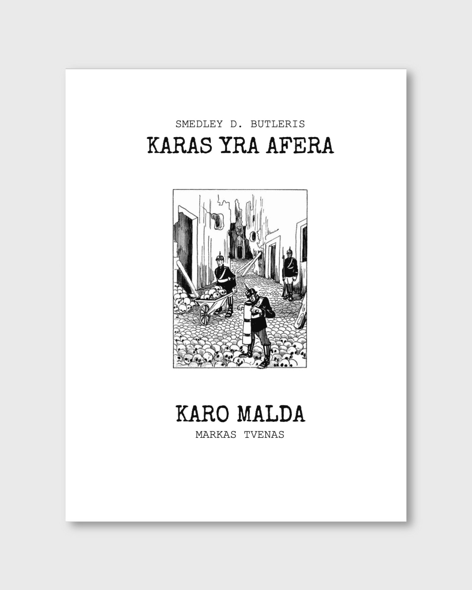 E-knygos viršelis. Karas yra afera. Karo malda.